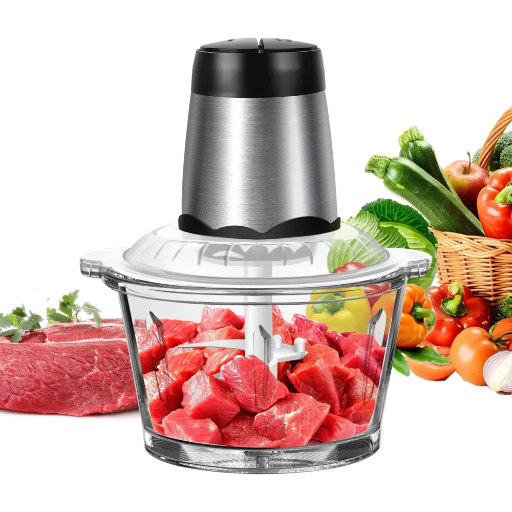 hachoir à viande électrique 2 litres acier inoxydable