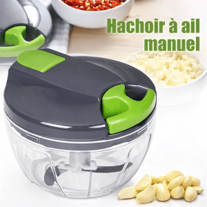 Mini-hachoir gris à ficelle