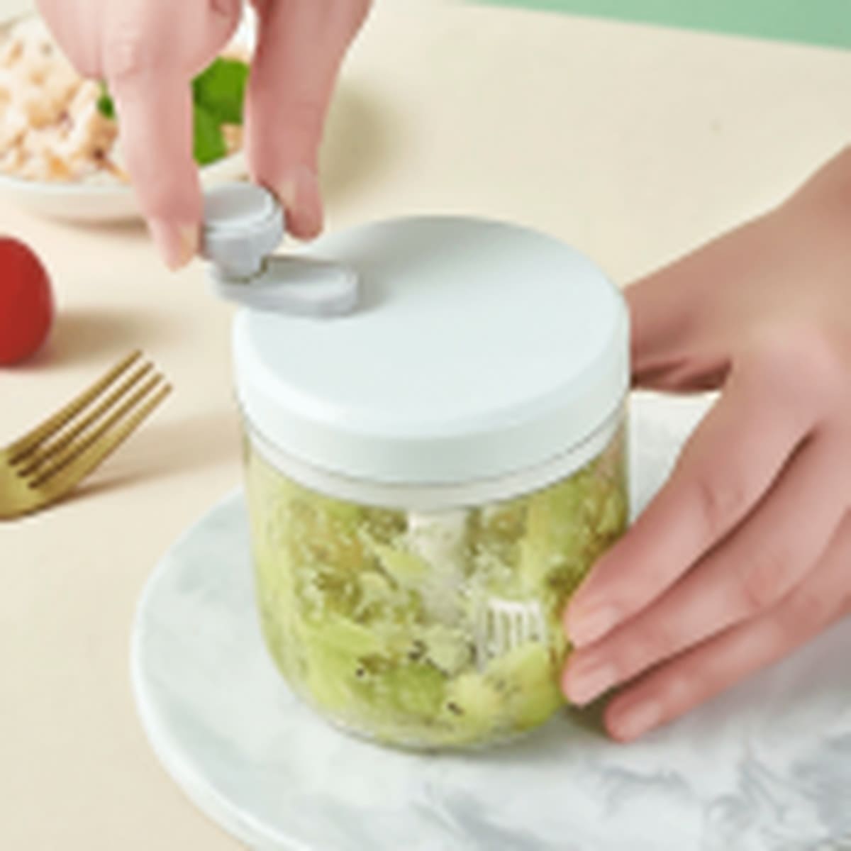 Broyeur manuel à ail et légumes — 200 ou 400 ml – Image 2