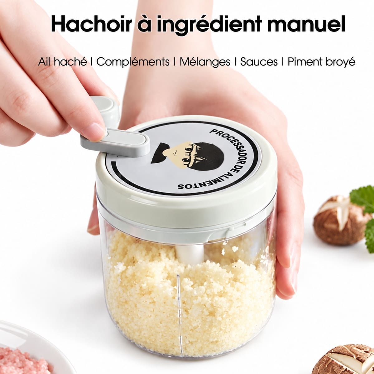 Hachoir manuel à légumes — 200, 400 ml