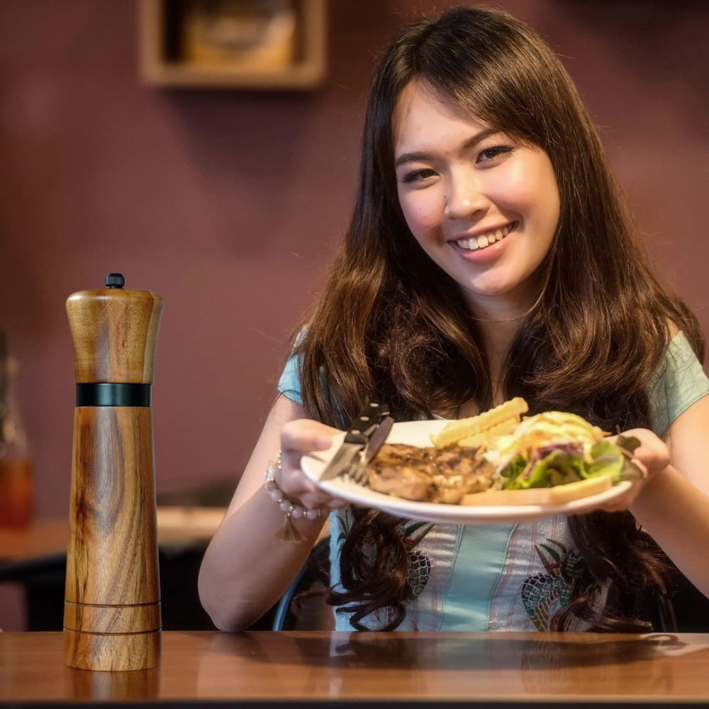 Hachoir marron à poivre, à sel