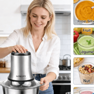 Hachoir à viande électrique 800W 3L